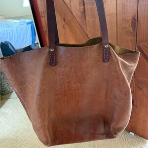 Brown Leather Tote Bag